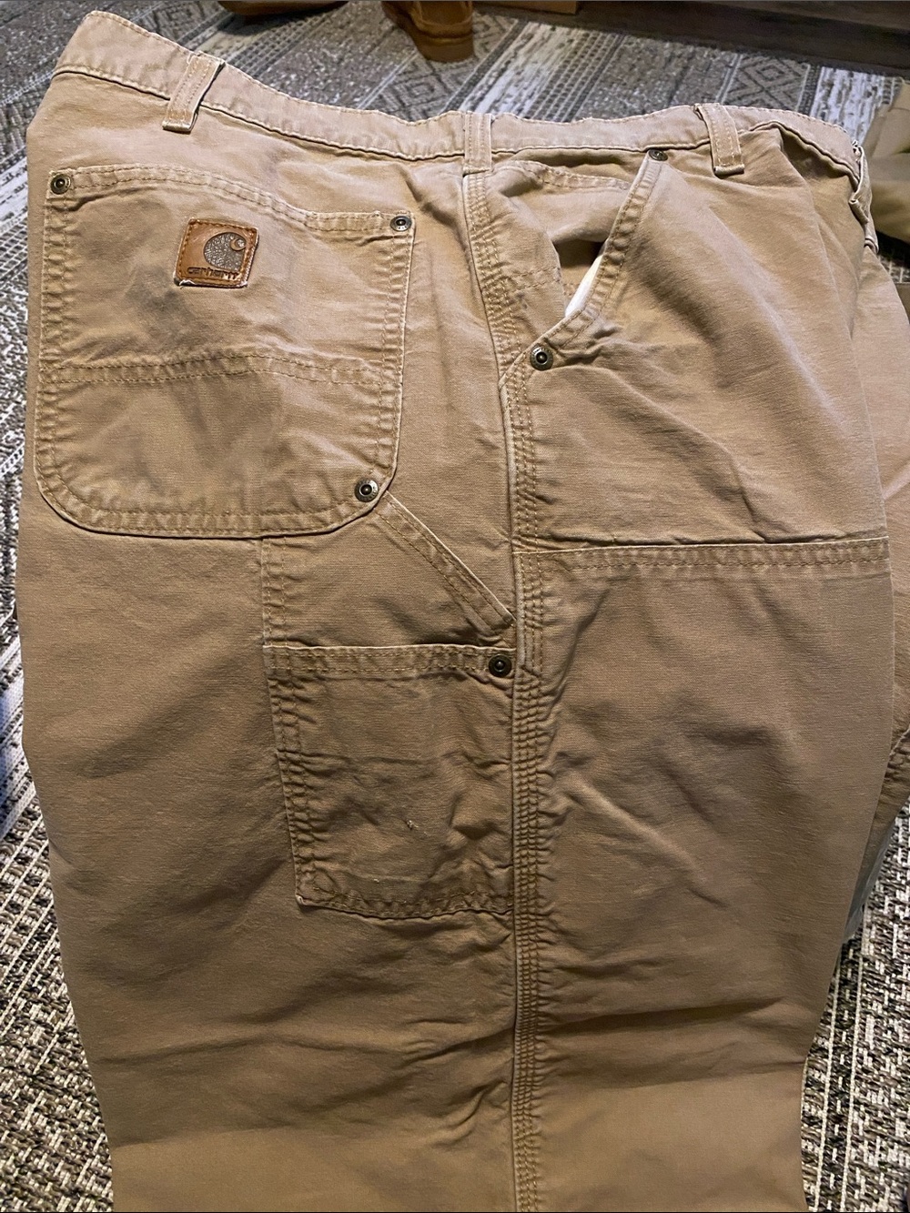 Vintage Carhartt Double Knee Carpenter Pants Men 48x32 duck Canvas Baggy